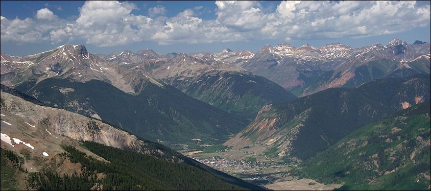 View of Silverton From the Old Hundred Boarding House